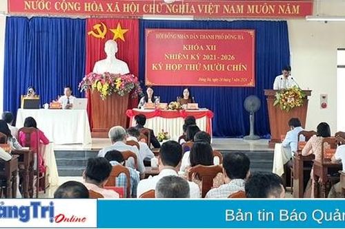 Kỳ họp thứ 19 HĐND thành phố Đông Hà: Thông qua 13 nghị quyết