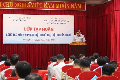 Tập huấn công tác xử lý vi phạm trật tự đô thị, trật tự xây dựng tại Quảng Ngãi