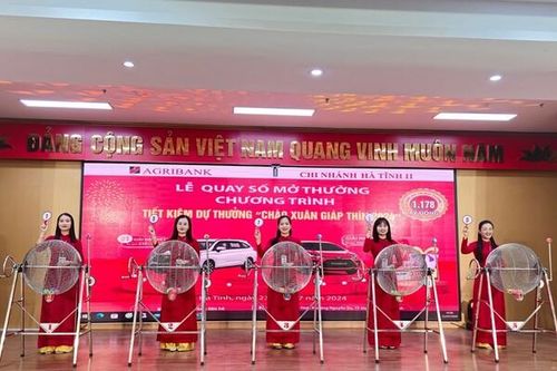 Agribank CN Hà Tĩnh II: Xác định được khách hàng gửi tiết kiệm trúng ô tô hơn 600 triệu đồng