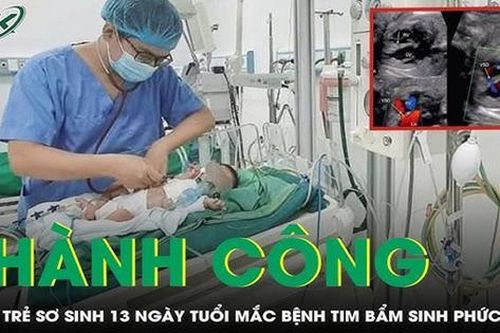 Cứu trẻ sơ sinh 13 ngày tuổi mắc bệnh tim bẩm sinh phức tạp