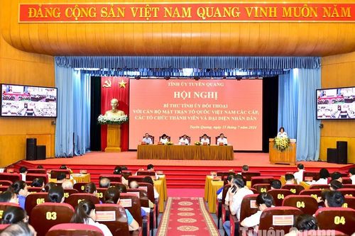 Lắng nghe tâm tư, nguyện vọng của cán bộ Mặt trận