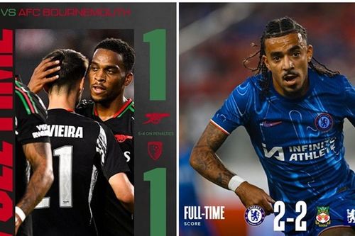 Giao hữu Hè 2024: Chelsea gây thất vọng, Arsenal thắng trên chấm luân lưu