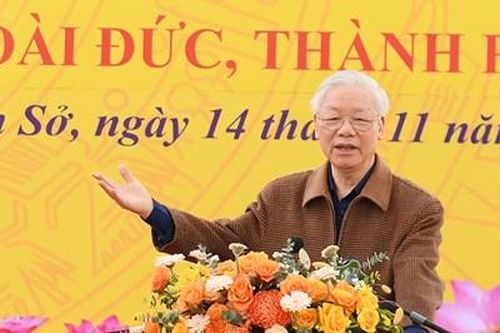 Tổng Bí thư Nguyễn Phú Trọng: Về thăm Bộ tư lệnh Thủ đô là 'về nhà'