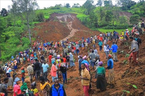 Lở đất kinh hoàng ở Ethiopia, 229 người thiệt mạng