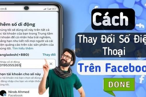 Hướng dẫn cách thêm, thay đổi số điện thoại trên facebook đơn giản
