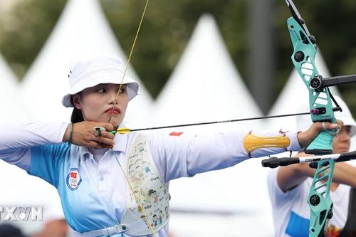 Ngắm nhìn nhan sắc cung thủ Ánh Nguyệt trong ngày thi đấu đầu tiên tại Olympic