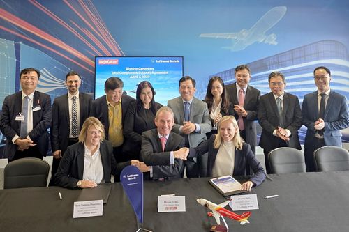 Vietjet và Lufthansa Technik ký thỏa thuận độc quyền dịch vụ vật tư phụ tùng máy bay