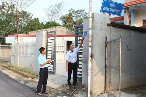 Thống nhất việc đánh số và gắn biển số nhà