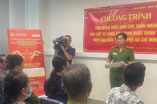 TPHCM thu thập mẫu ADN để xác định nhân thân liệt sĩ