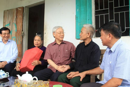 Đồng bào, chiến sĩ Điện Biên thương nhớ Tổng Bí thư Nguyễn Phú Trọng