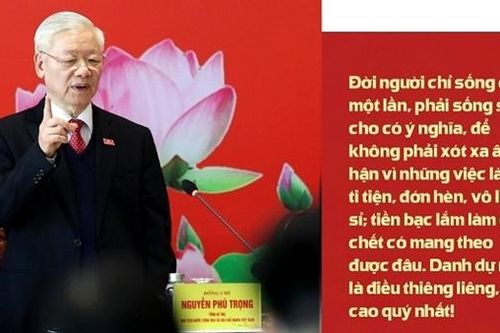 Khắc ghi lời căn dặn của Tổng Bí thư Nguyễn Phú Trọng 'Danh dự là điều thiêng liêng cao quý nhất'