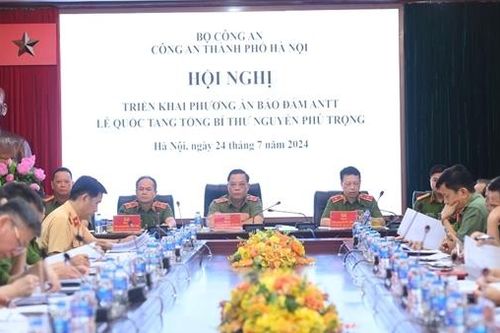 Công an Thủ đô bảo vệ tuyệt đối an toàn Lễ Quốc tang đồng chí Tổng Bí thư Nguyễn Phú Trọng