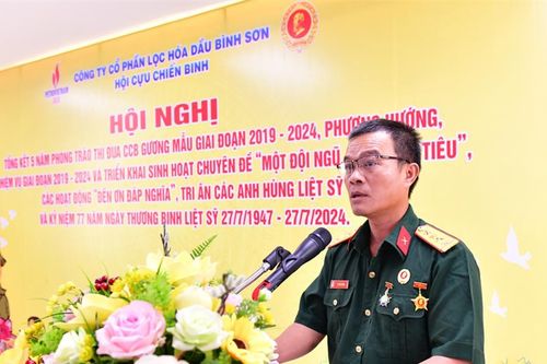 Hội CCB BSR tổ chức Hội nghị tổng kết 5 năm phong trào thi đua Cựu chiến binh gương mẫu