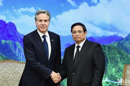 Thủ tướng Phạm Minh Chính tiếp Ngoại trưởng Hoa Kỳ Antony Blinken