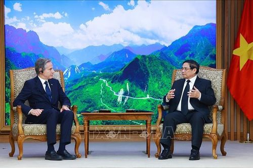 Thủ tướng Phạm Minh Chính tiếp Ngoại trưởng Hoa Kỳ Antony Blinken