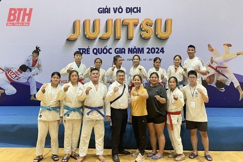 VĐV Thanh Hóa giành 18 huy chương tại Giải vô địch Jujitsu trẻ quốc gia 2024