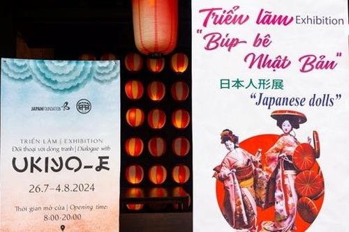 Triển lãm 'Búp bê Nhật Bản' và 'Đối thoại với dòng tranh Ukiyo-e'