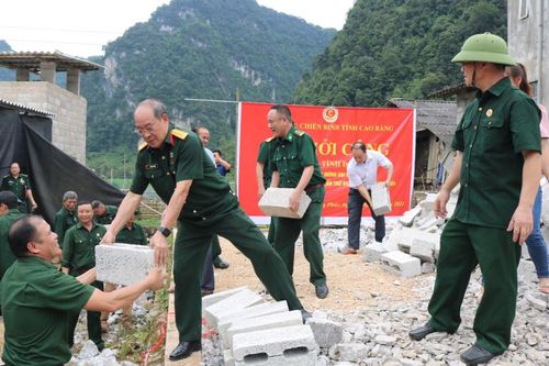 Khởi công xây dựng nhà 'Nghĩa tình đồng đội' tại huyện Trùng Khánh