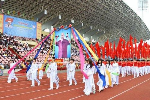 10.000 vận động viên, huấn luyện viên tham gia Hội khỏe Phù Đổng toàn quốc
