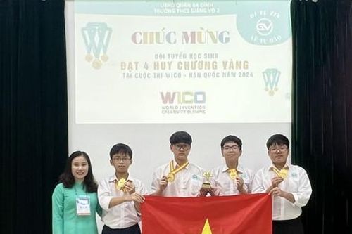 Học sinh nghiên cứu chế phẩm xử lí thuốc bảo vệ thực vật tồn dư đoạt Huy chương Vàng Wico