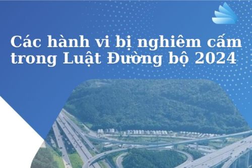 Các hành vi bị nghiêm cấm trong Luật Đường bộ 2024