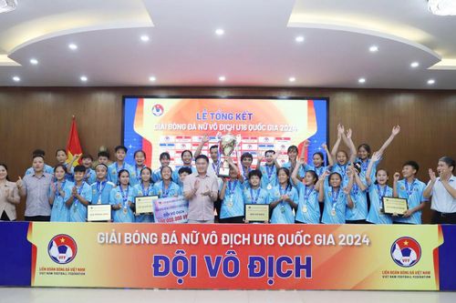 Hà Nội vô địch giải bóng đá nữ U16 Quốc gia 2024