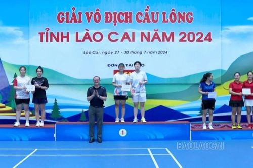Bế mạc Giải Vô địch cầu lông tỉnh Lào Cai năm 2024