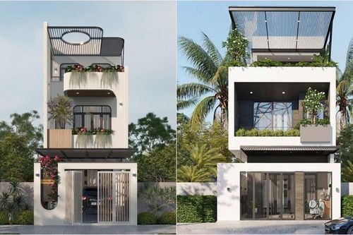 Mẫu nhà phố 1 trệt 1 lầu 1 tum: Sự hài hòa giữa tiện nghi và thẩm mỹ