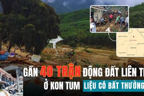 Gần 40 trận động đất liên tiếp ở Kon Tum liệu có bất thường?