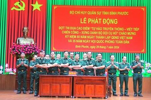 Bộ Chỉ huy Quân sự tỉnh Bình Phước phát động thi đua cao điểm
