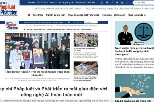 Tạp chí Pháp luật và Phát triển ứng dụng công nghệ AI vào quản lý, vận hành CMS