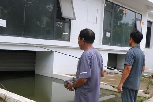 Câu cá dưới hầm biệt thự 'triệu đô' ở Hà Nội