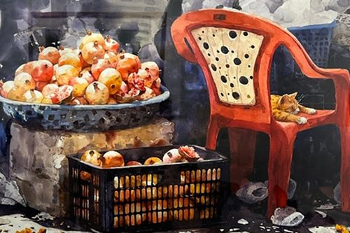 Rung cảm vẻ đẹp cảnh vật qua tranh trực họa của Hồ Hưng
