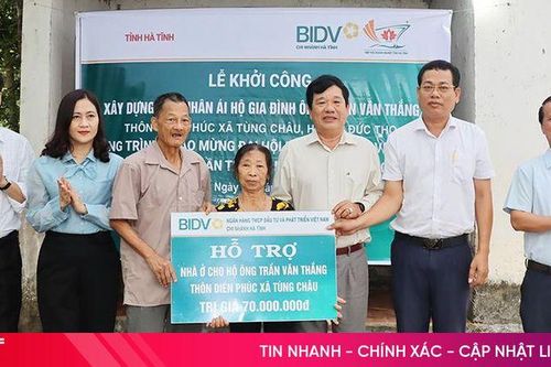 BIDV hỗ trợ xây dựng 10 nhà nhân ái ở Hương Sơn và Đức Thọ