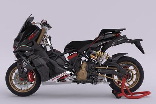 Xe tay ga được thiết kế hầm hố như mô tô