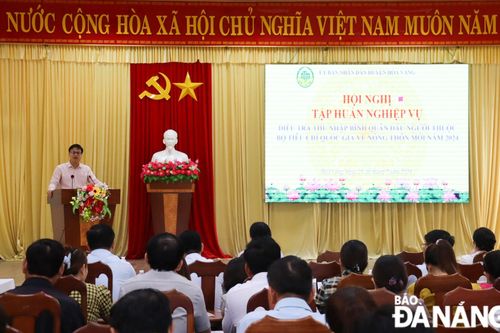 Điều tra tiêu chí thu nhập bình quân đầu người tại huyện Hòa Vang