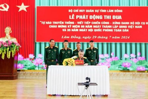 Bộ Chỉ huy Quân sự tỉnh phát động thi đua cao điểm