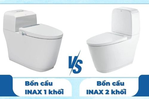 So sánh bồn cầu INAX 1 khối và bồn cầu 2 khối INAX