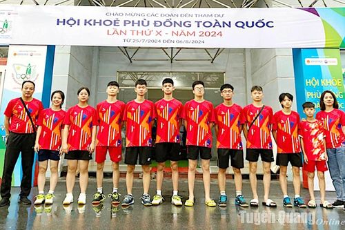 Đoàn Tuyên Quang có 64 VĐV tham gia Hội khỏe Phù Đổng toàn quốc lần thứ X