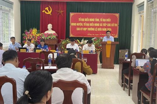 Tiếp xúc cử tri 3 cấp sau kỳ họp (thường lệ) giữa năm 2024 của HĐND các cấp tại huyện Bảo Lạc