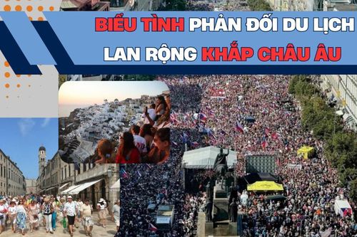 Biểu tình phản đối du lịch lan rộng khắp châu Âu
