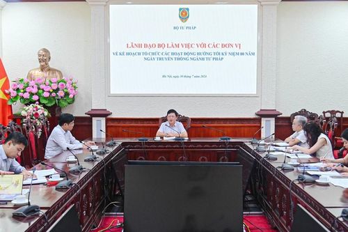 Chuẩn bị kỹ nội dung tổ chức Lễ kỷ niệm 80 năm Ngày truyền thống ngành Tư pháp