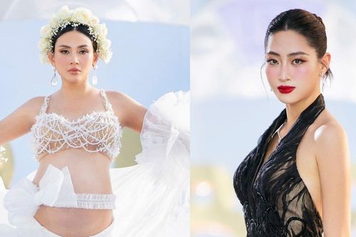 Võ Hoàng Yến bụng bầu khệ nệ, Lương Thùy Linh catwalk trên độ cao 71m