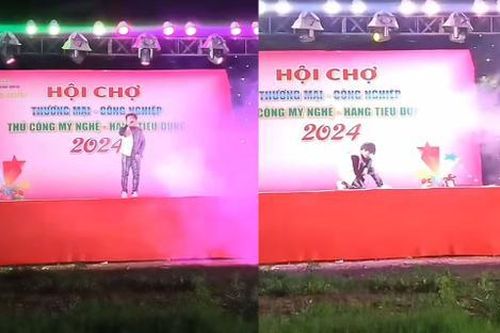 Nam ca sĩ hát hội chợ, nhảy muốn sập sân khấu nhưng không ai xem
