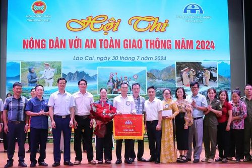 Huyện Bảo Thắng giành giải Nhất Hội thi Nông dân với an toàn giao thông năm 2024
