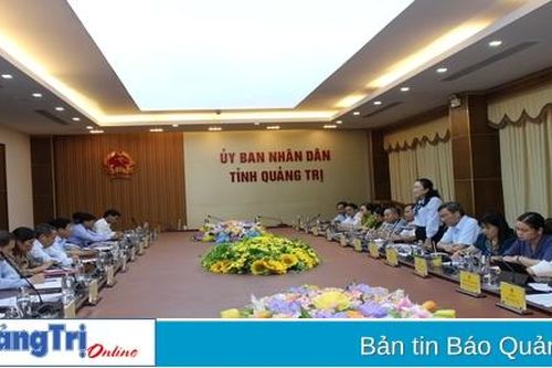 Đoàn giám sát chuyên đề của Hội đồng Dân tộc làm việc với UBND tỉnh Quảng Trị