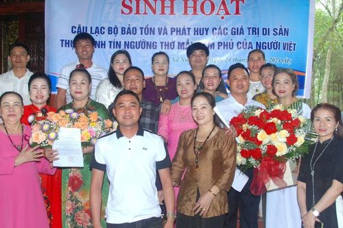 Sinh hoạt CLB Bảo tồn và Phát huy các giá trị di sản thực hành tín ngưỡng thờ Mẫu Tam phủ tại đền Tam Lang