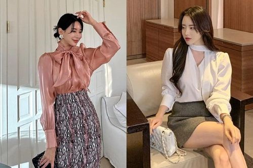 Kiểu áo blouse điệu đà giúp bạn có diện mạo hút hồn
