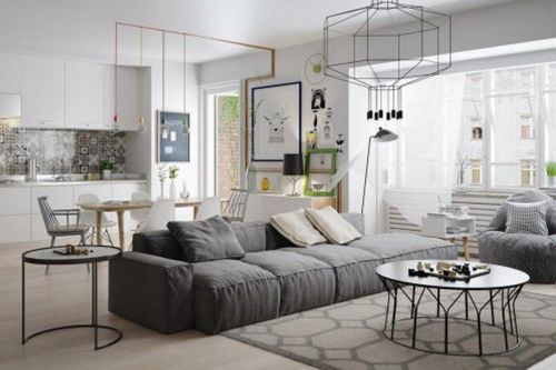 Lựa chọn mẫu thiết kế căn hộ 55m2 có 2 phòng ngủ