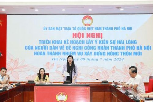 Lấy ý kiến sự hài lòng của người dân đề nghị thành phố hoàn thành nhiệm vụ xây dựng nông thôn mới